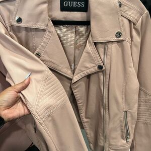 Guess Mauve Faux Leather Coat